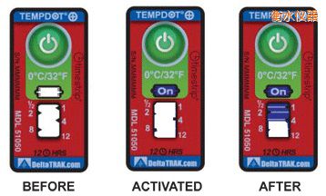 衡水溫度指示標簽 累計上升時間/溫度的標簽