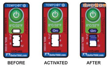 紹興溫度指示標(biāo)簽 累計上升時間/溫度的標(biāo)簽