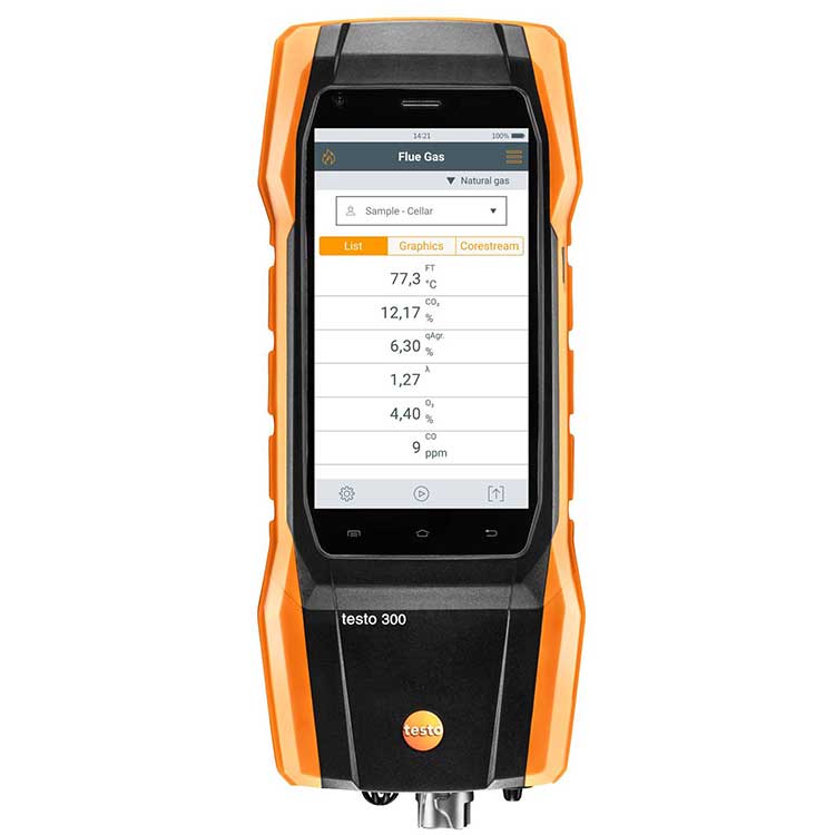 testo300LL長壽命煙氣分析儀專業(yè)款1(三組分)